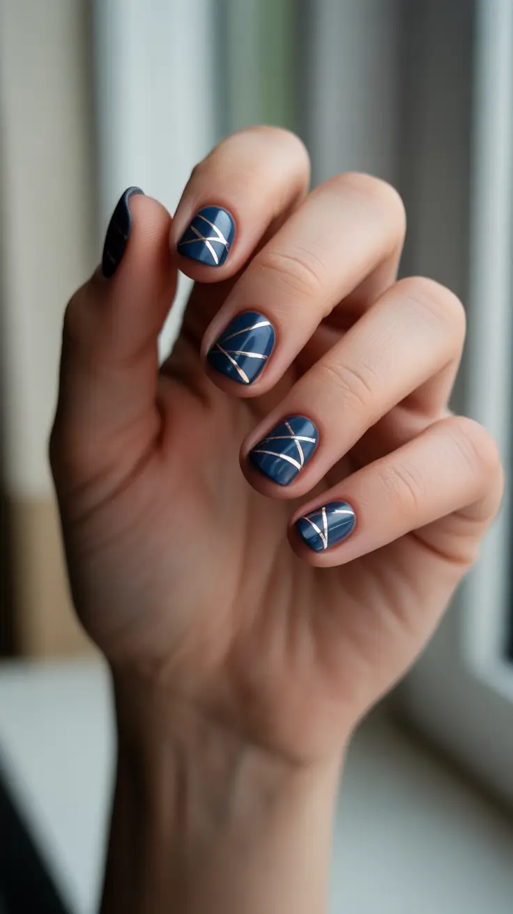winter nails inspo 2025-2026 Arctic Lines