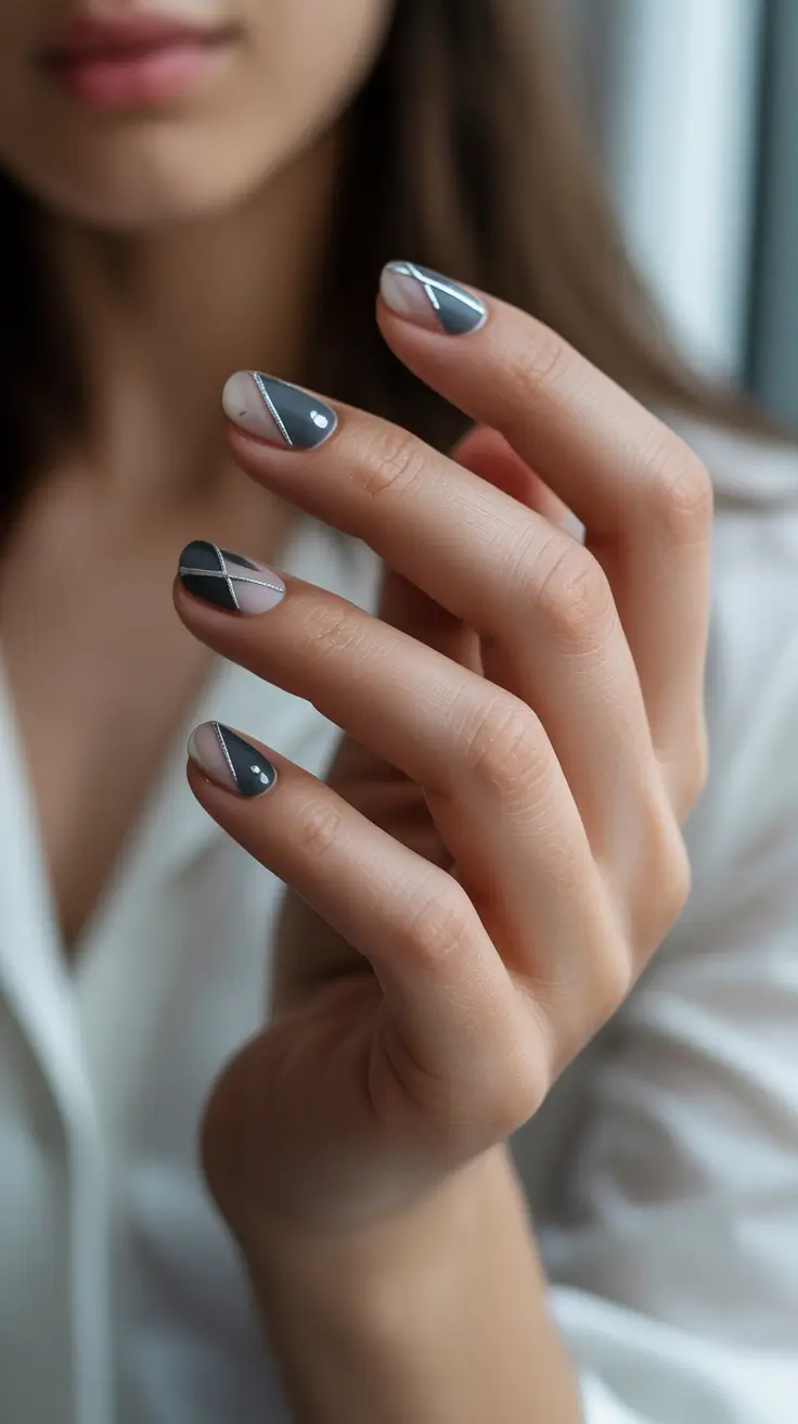 winter nails inspo 2025-2026 Frost Line Minimalism