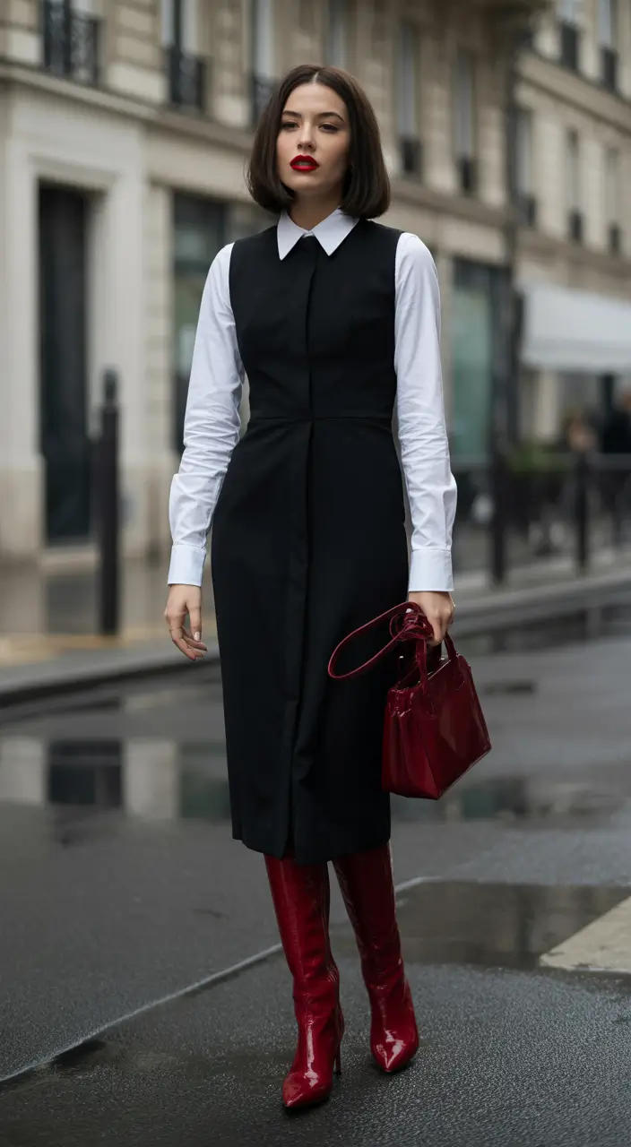 outfits ideas Monochrome Power