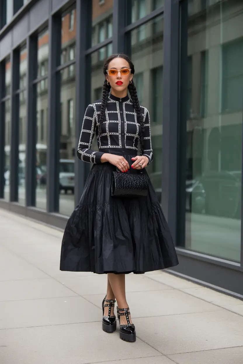 outfits ideas Midnight Geometry