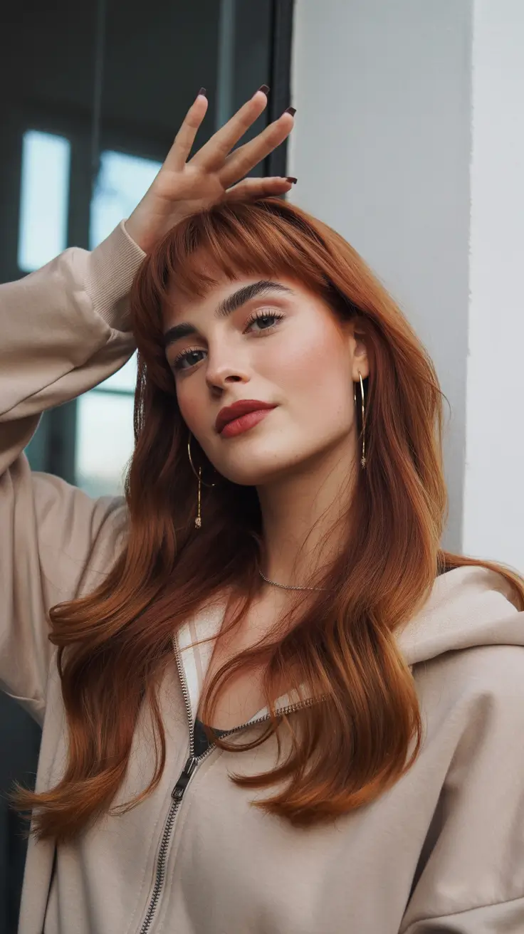 auburn hair color casual lifted auburn natural movement