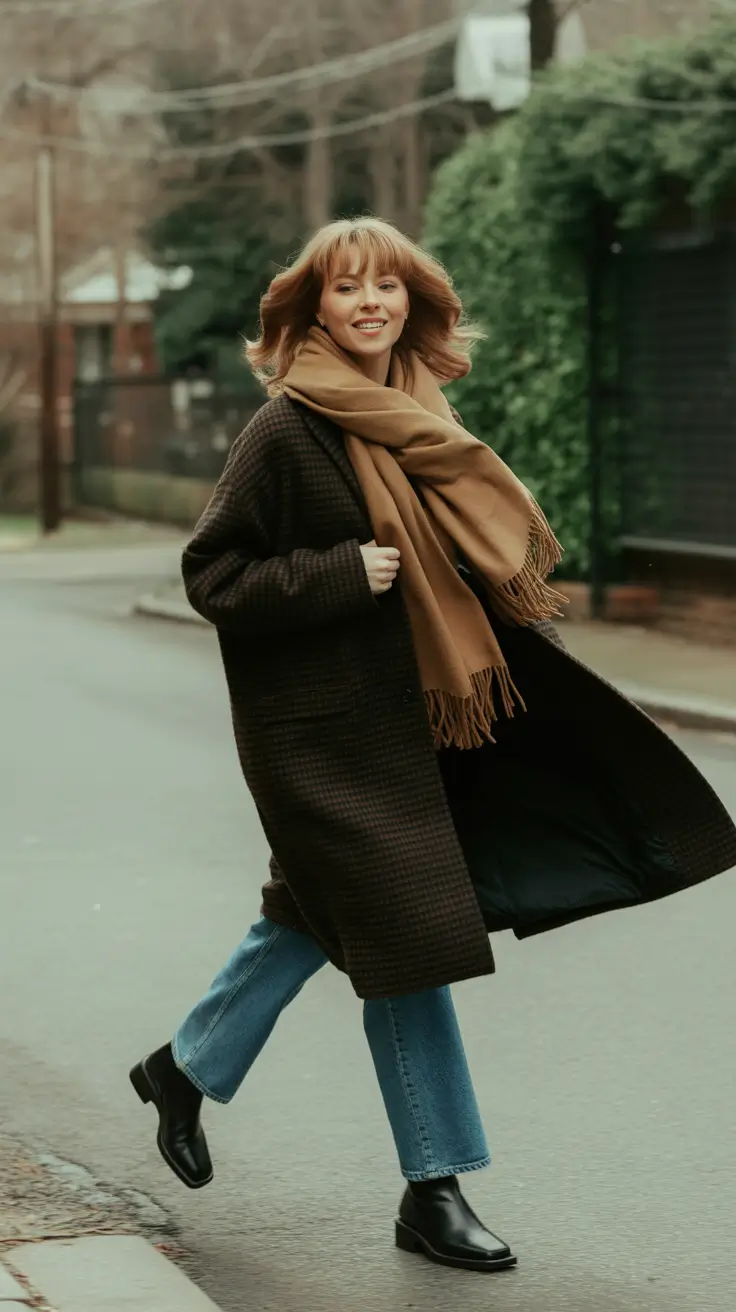 travel outfits 2026 Classic Winter Warmth For Long Walks and Cold Mornings