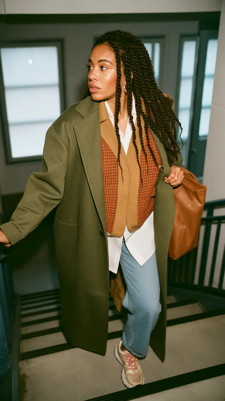 travel outfits 2026 Layered Warmth For Busy City Days