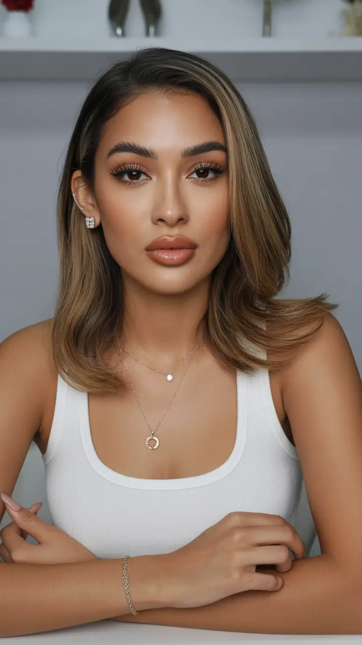 brown hair colors 2026 soft light brown melt