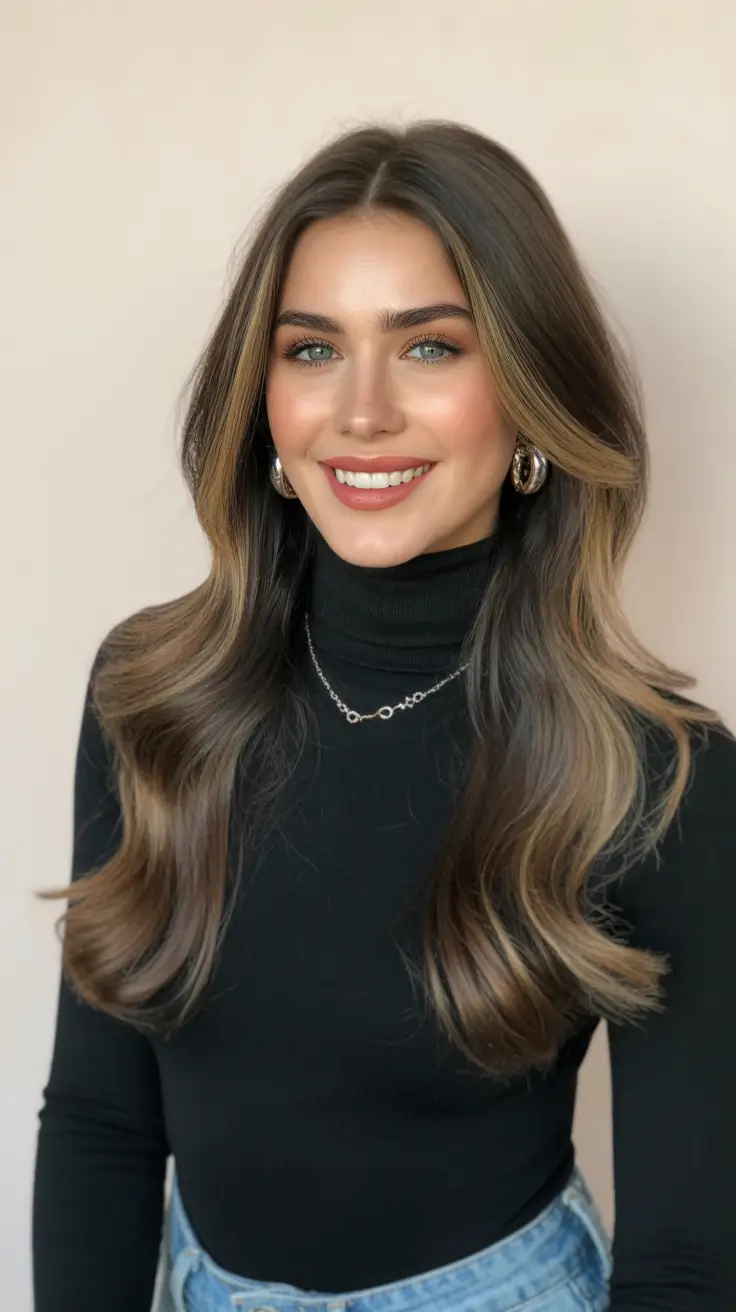 brown hair colors 2026 golden brightened brunette