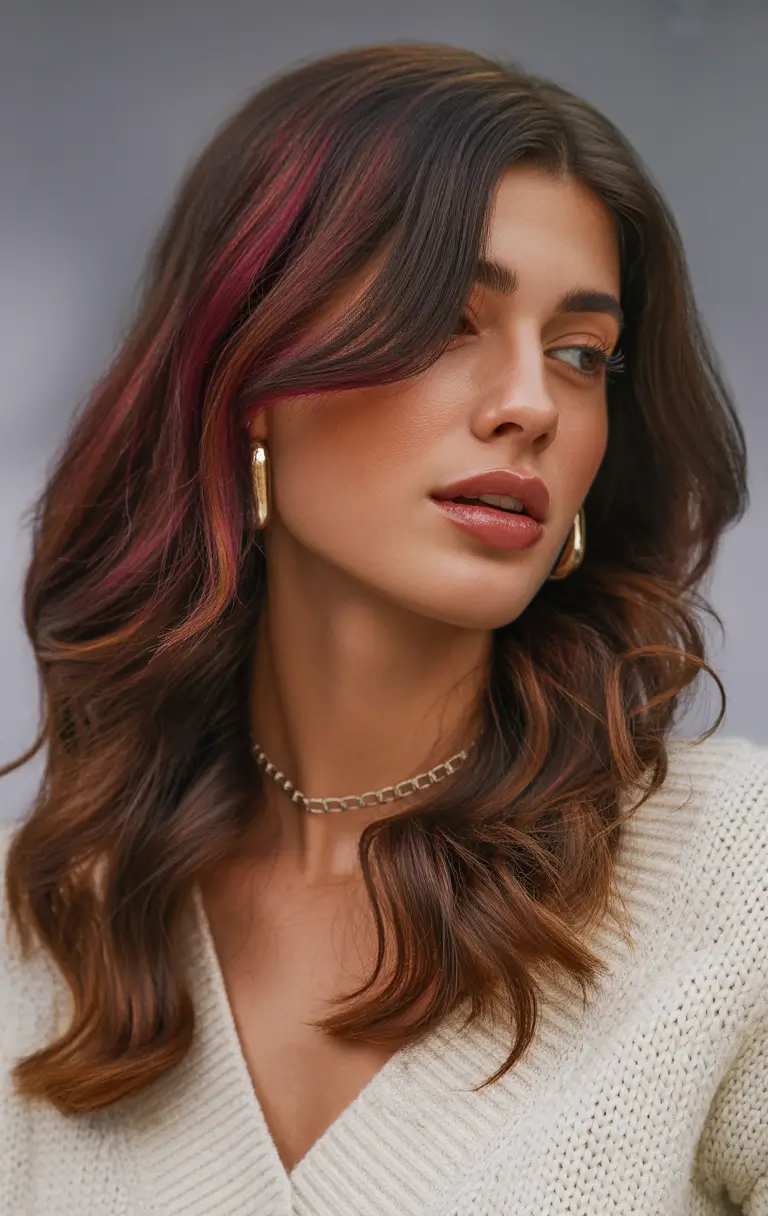 brown hair colors 2026 cherry chocolate brunette