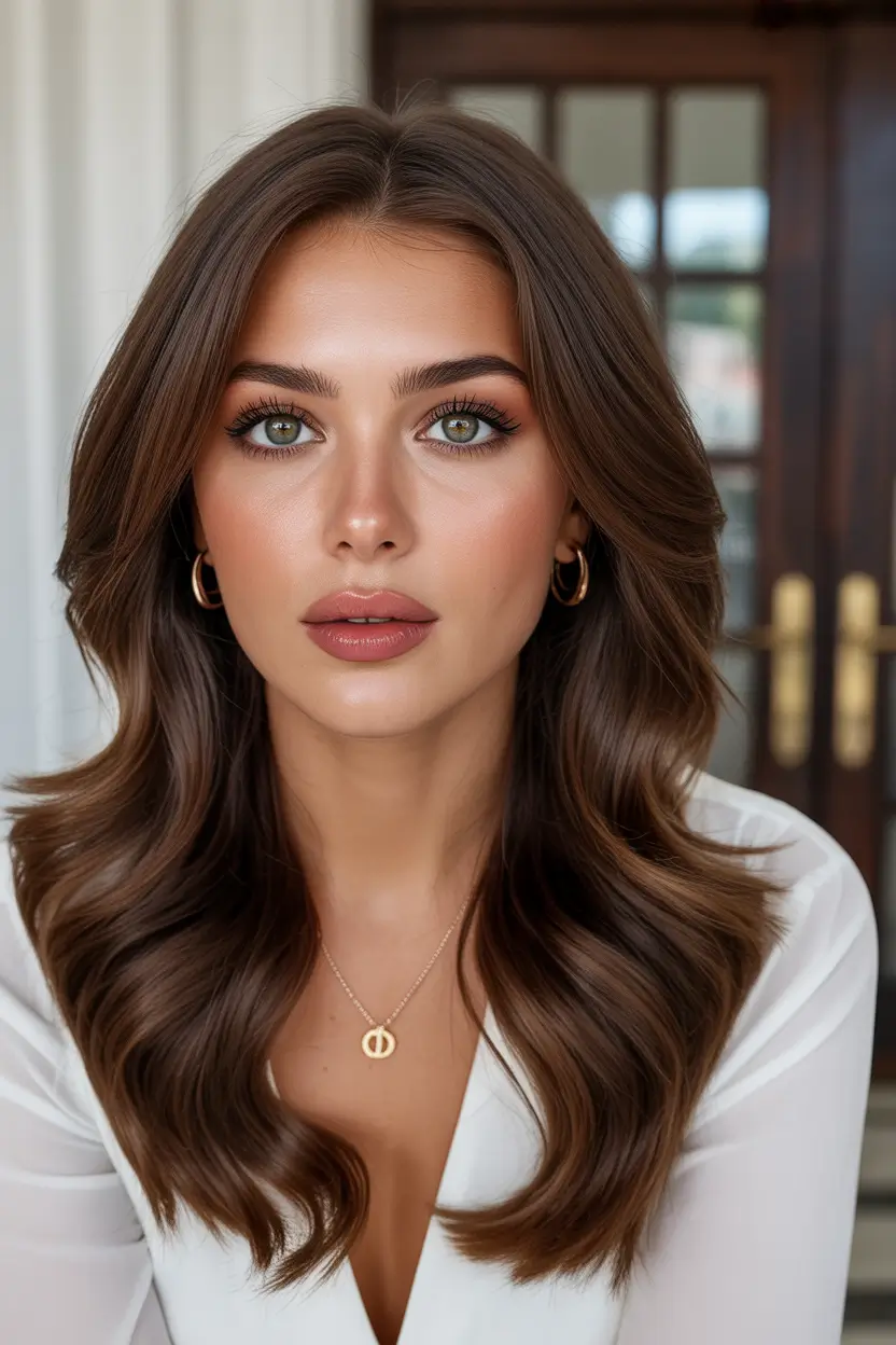 brown hair colors 2026 rich cocoa brunette