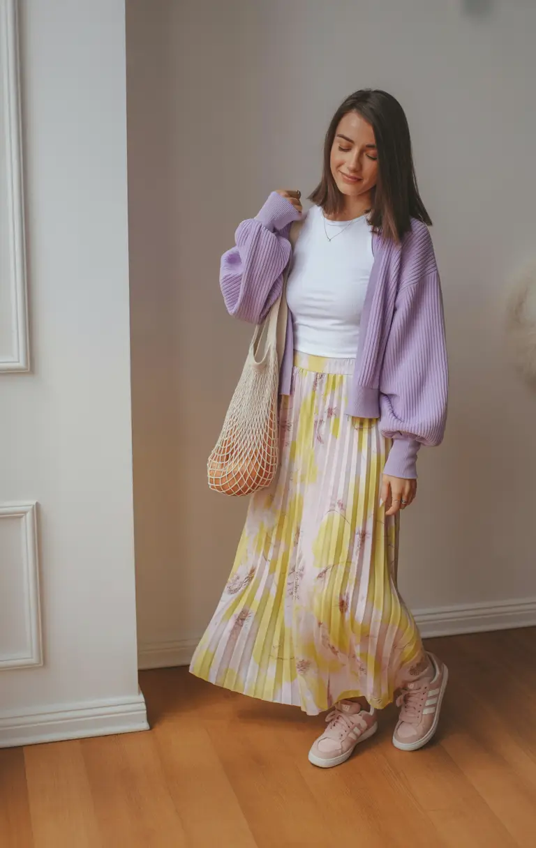 mom outfits Soft Lilac Flow