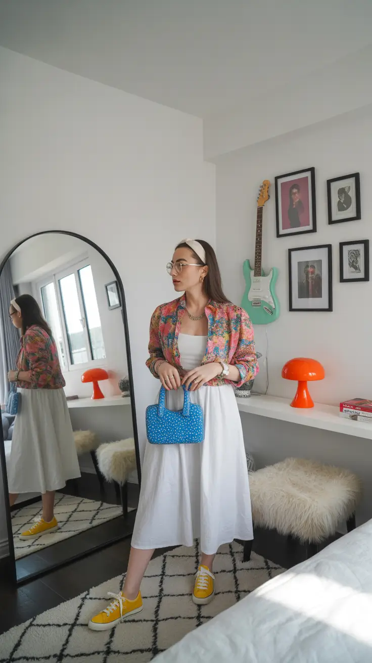 mom outfits Bright Confidence in Motion