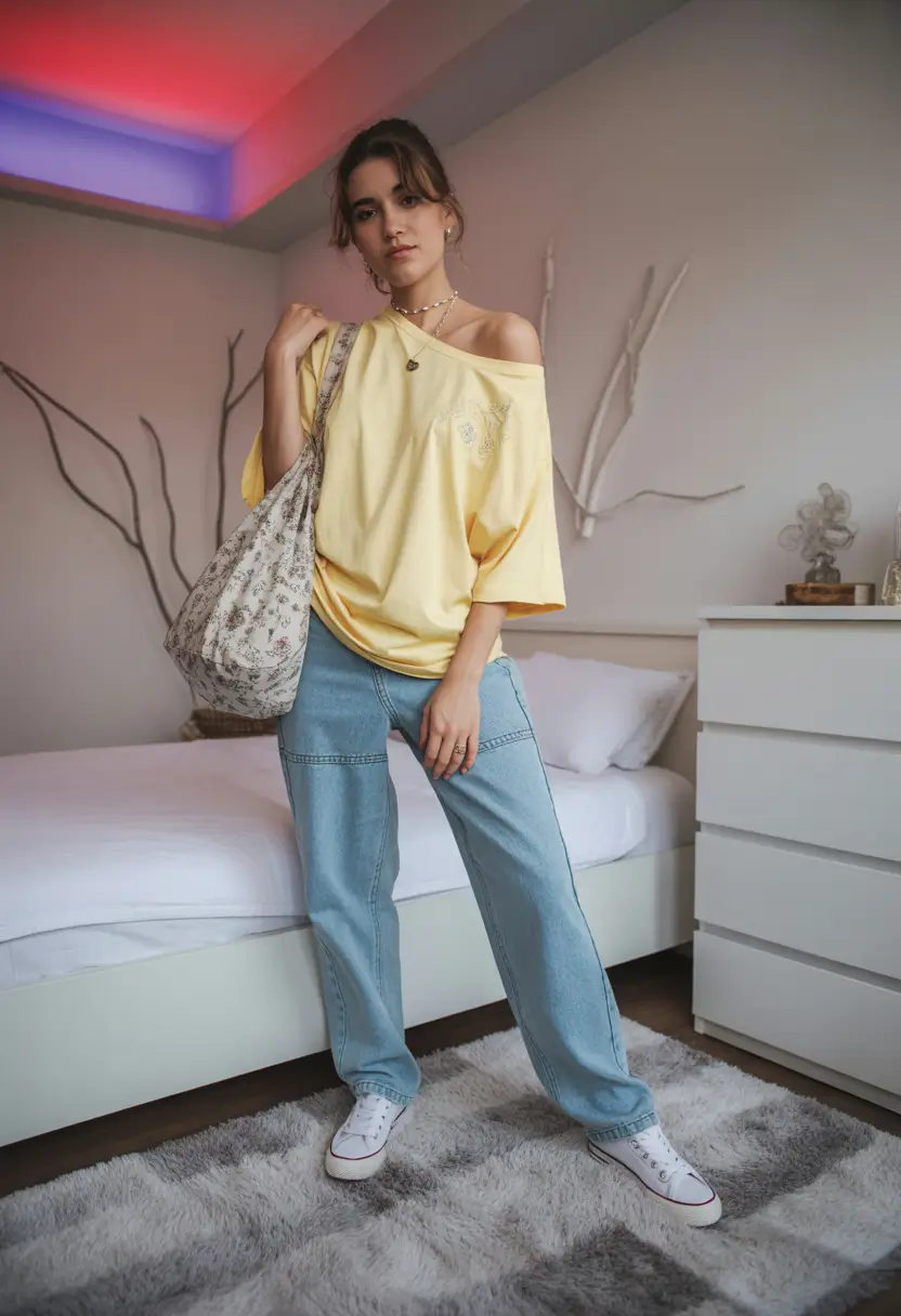 mom outfits Soft Yellow Ease