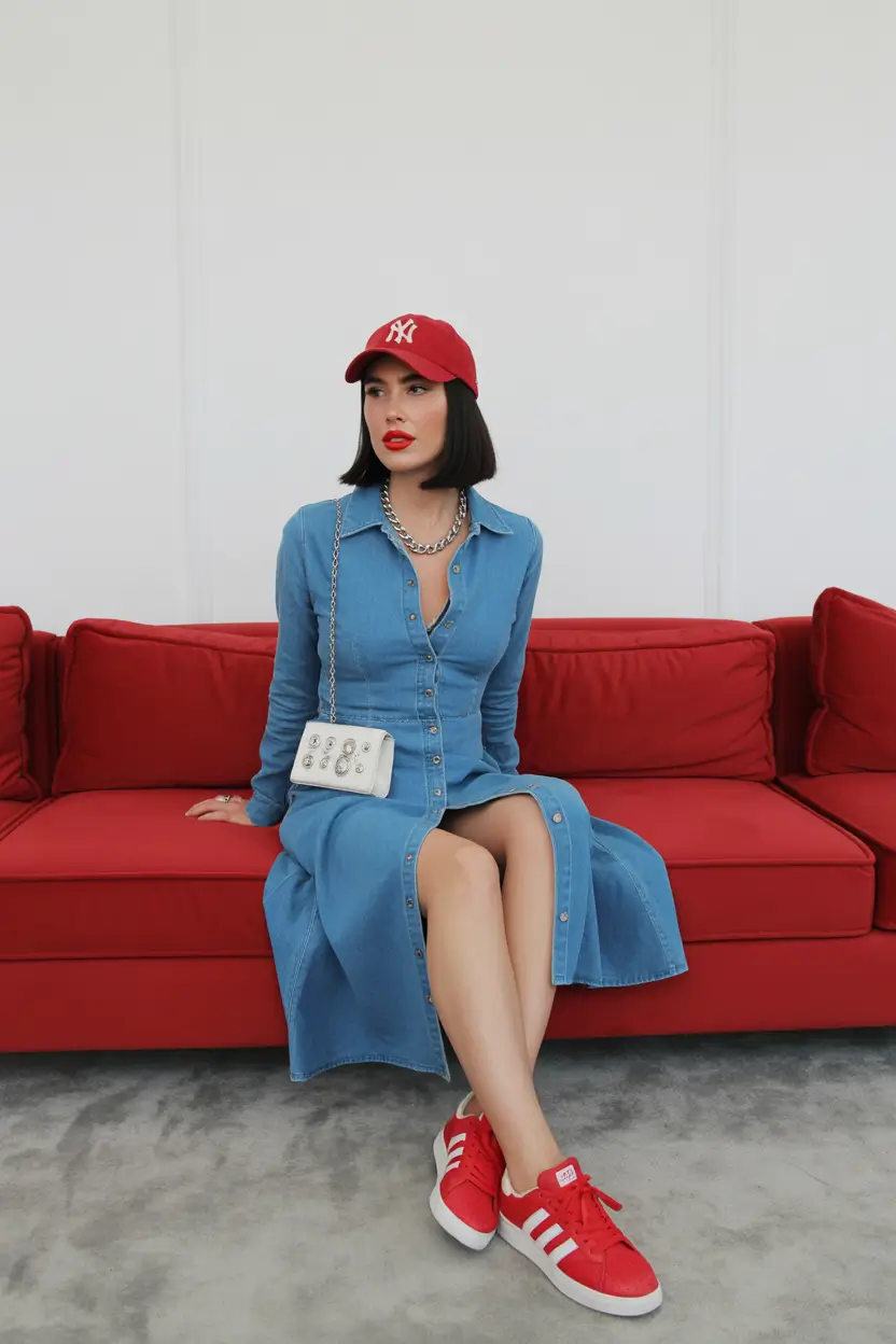 casual outfits for women 2026 Denim Spirit - Where Sport Meets Elegance