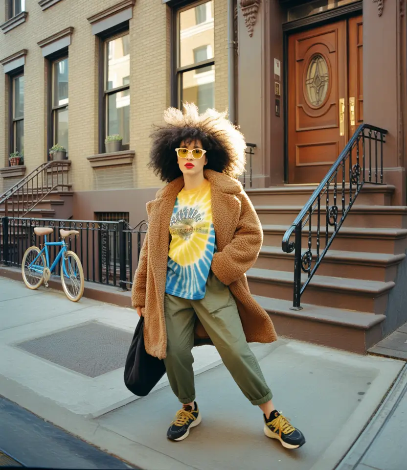 comfy outfits Tie Dye Warmth With Urban Cozy Energy