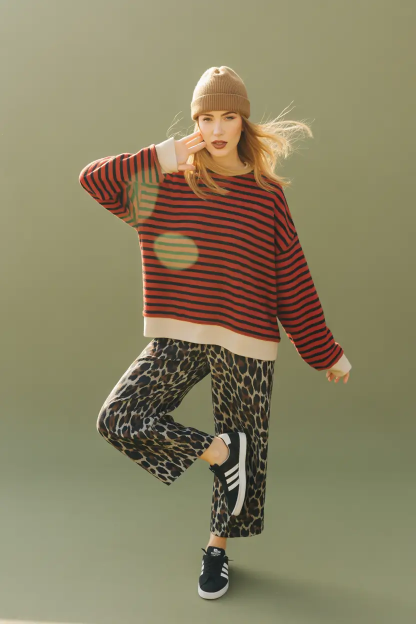 comfy outfits Soft Stripes With Playful Energy
