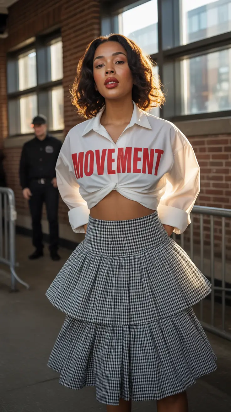 comfy outfits Modern Femininity With a Playful Twist