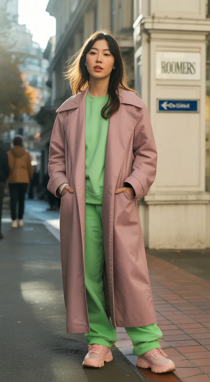 comfy outfits Pastel Comfort With a Streetwear Twist