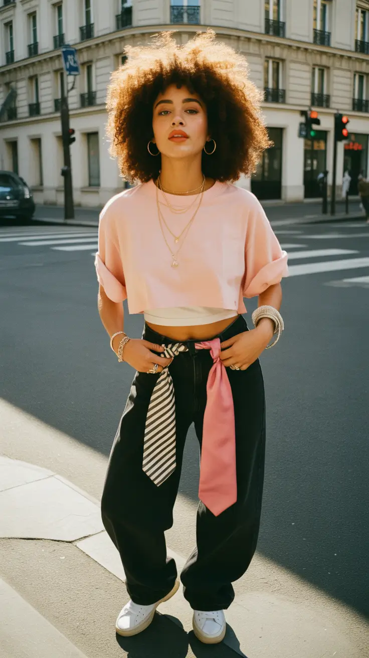 cute y2k outfits 2026 Street-Chic Denim With Playful Accessories