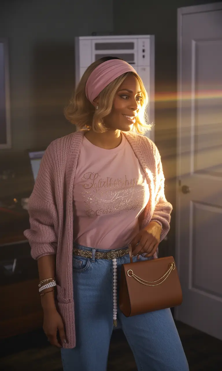 cute y2k outfits 2026 Sweet Soft Pink Comfort Layers