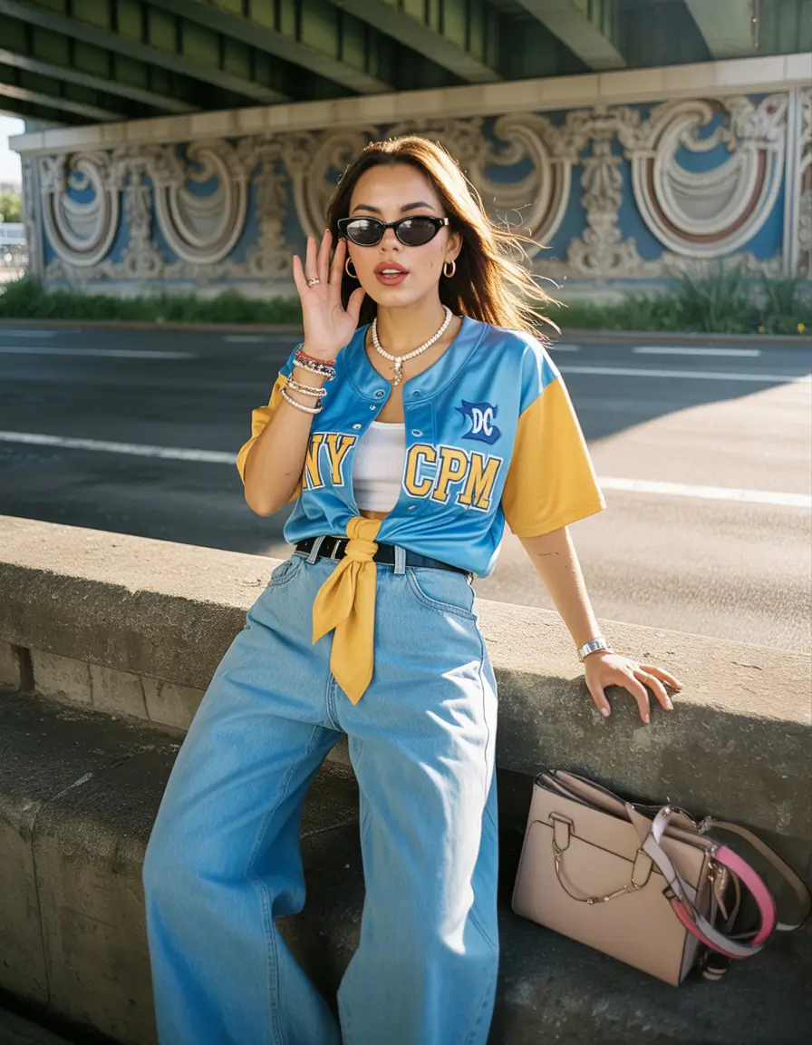 cute y2k outfits 2026 Bright Sporty Color Pop Energy