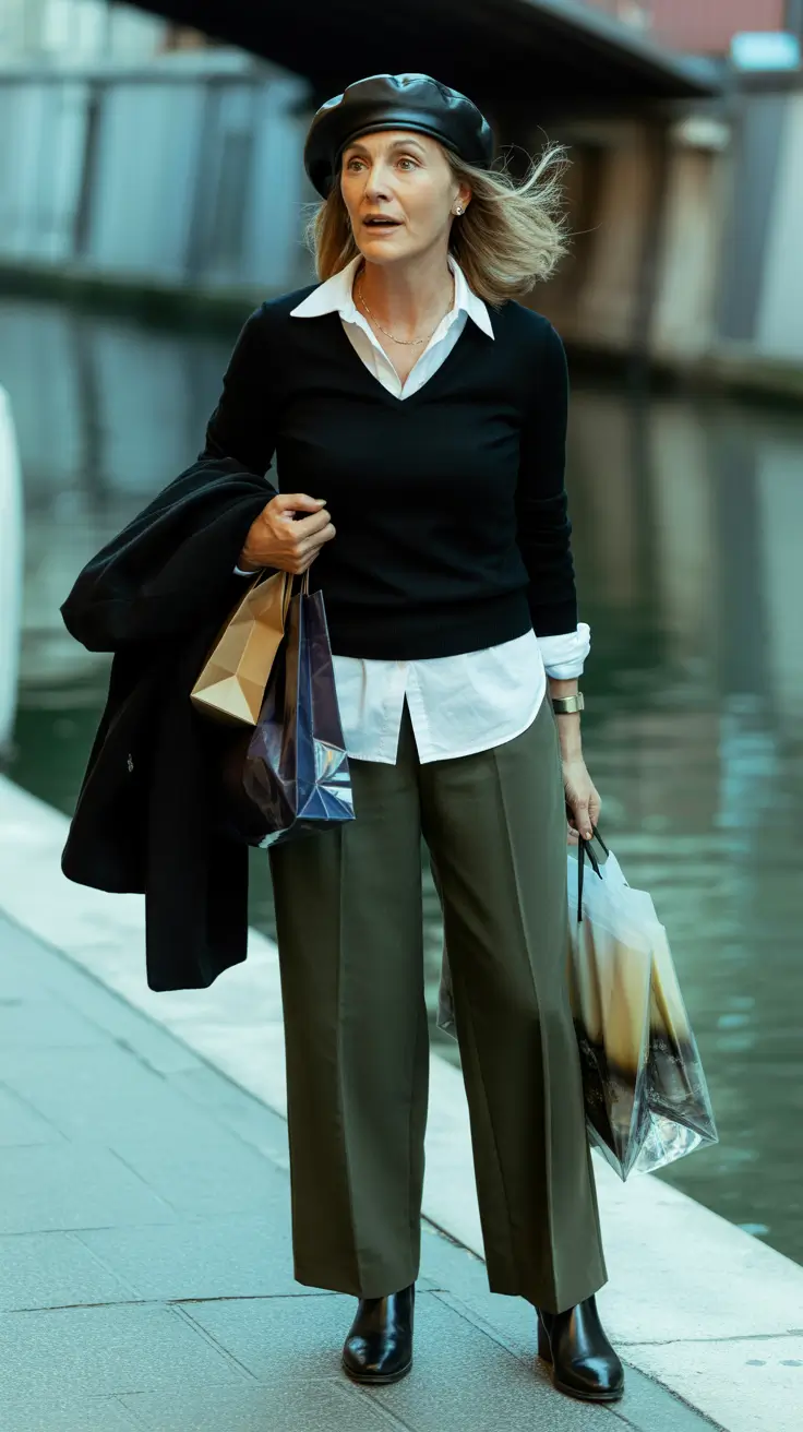 Outfits for Women Over 50 Parisian Inspired Layers with a Refined Edge