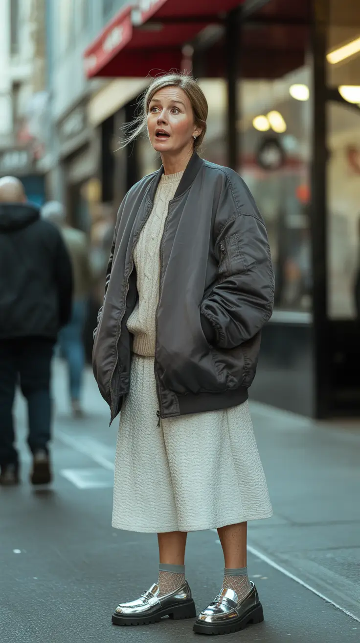 Outfits for Women Over 50 Textured Neutrals with a Modern Twist