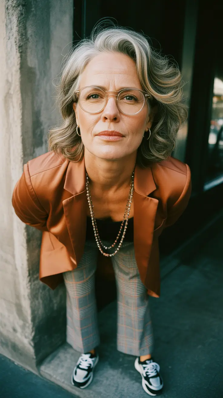 Elegant outfits for women over 50 in 2026 Sporty Tailoring for a Confident City Mood
