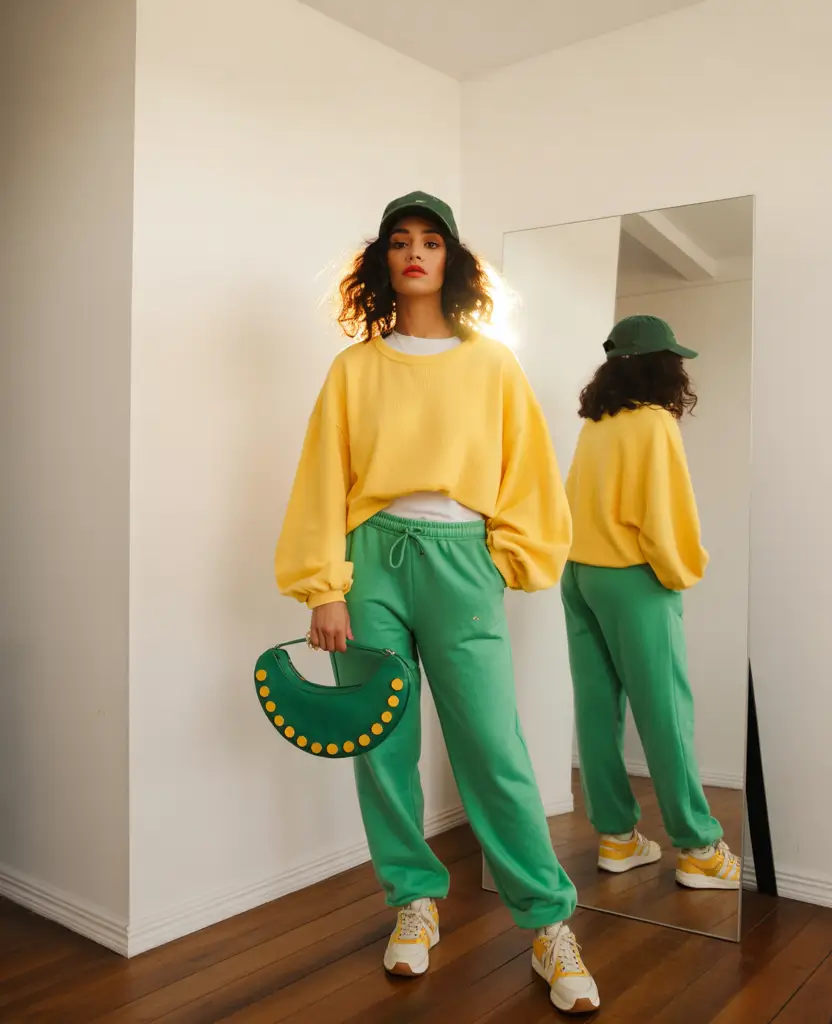 everyday outfits with sneakers 2026 Color Therapy In Motion