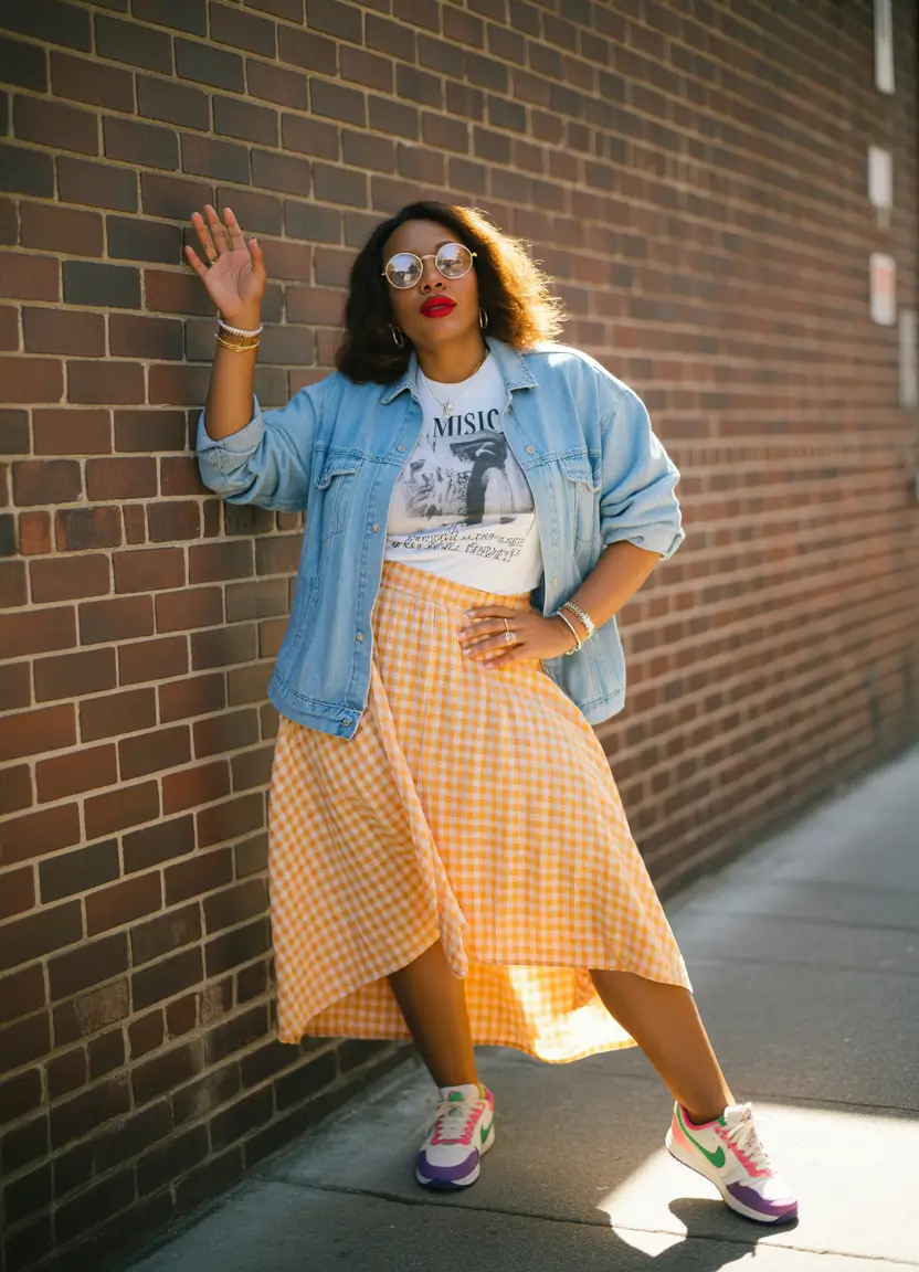 everyday outfits with sneakers 2026 Retro Music Vibes And Fresh Pastels