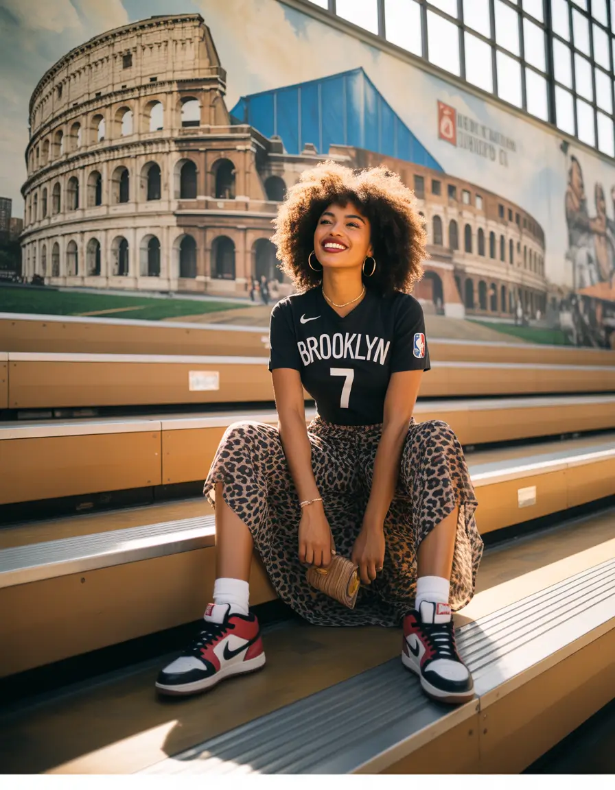 everyday outfits with sneakers 2026 Sporty Graphic Energy With Wild Prints