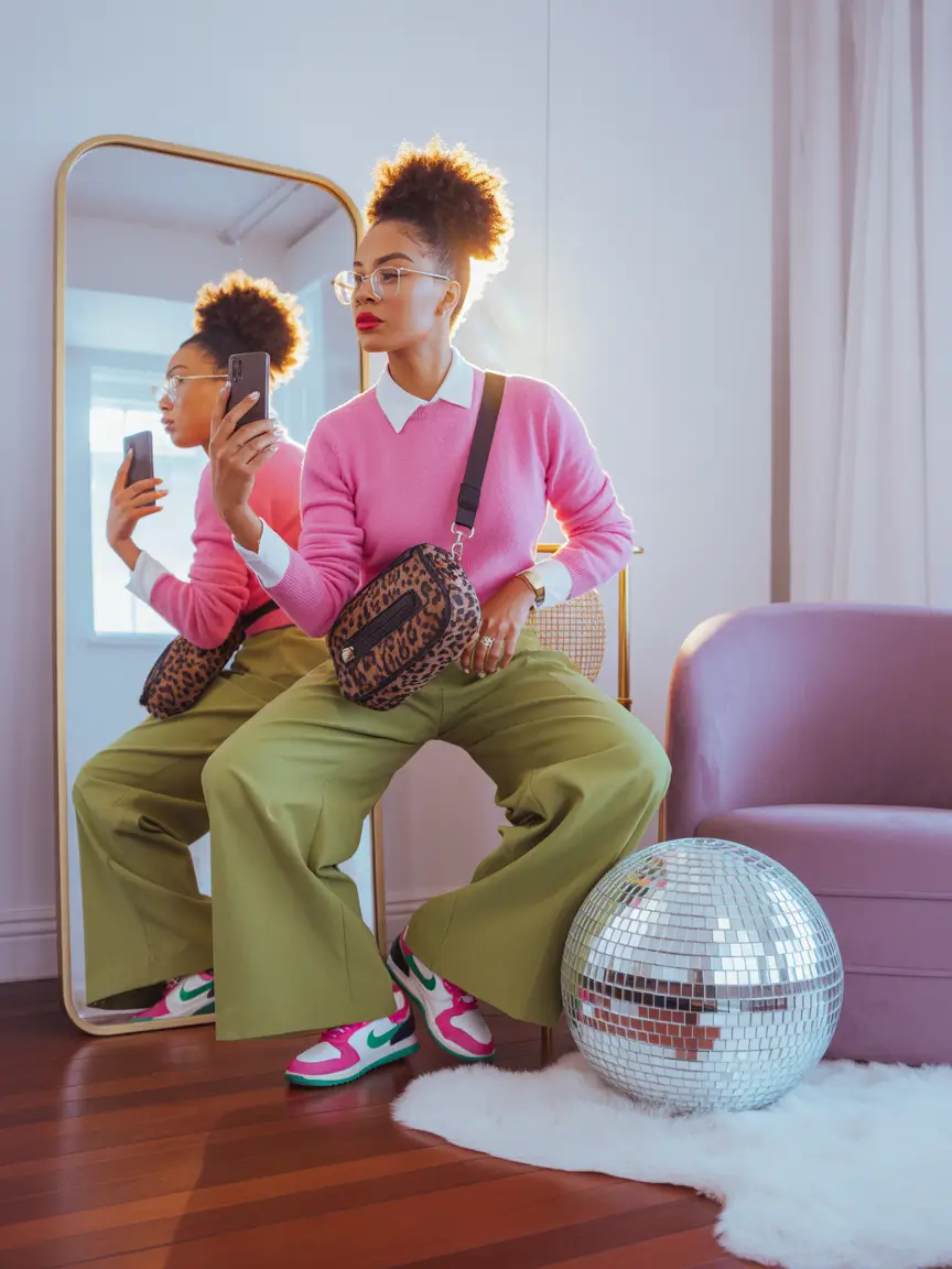 everyday outfits with sneakers 2026 Color Blocking For The Bold