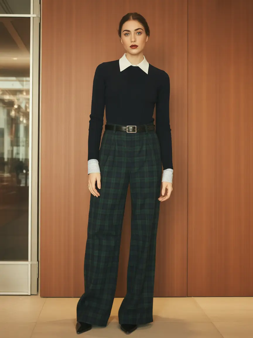 fashion outfits for women 2026 Preppy Plaid Reinvented