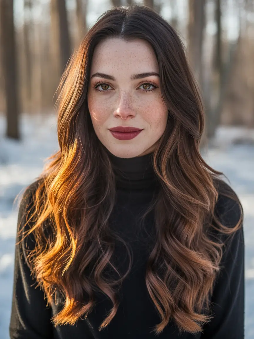 hair color ideas 2026 chocolate chestnut