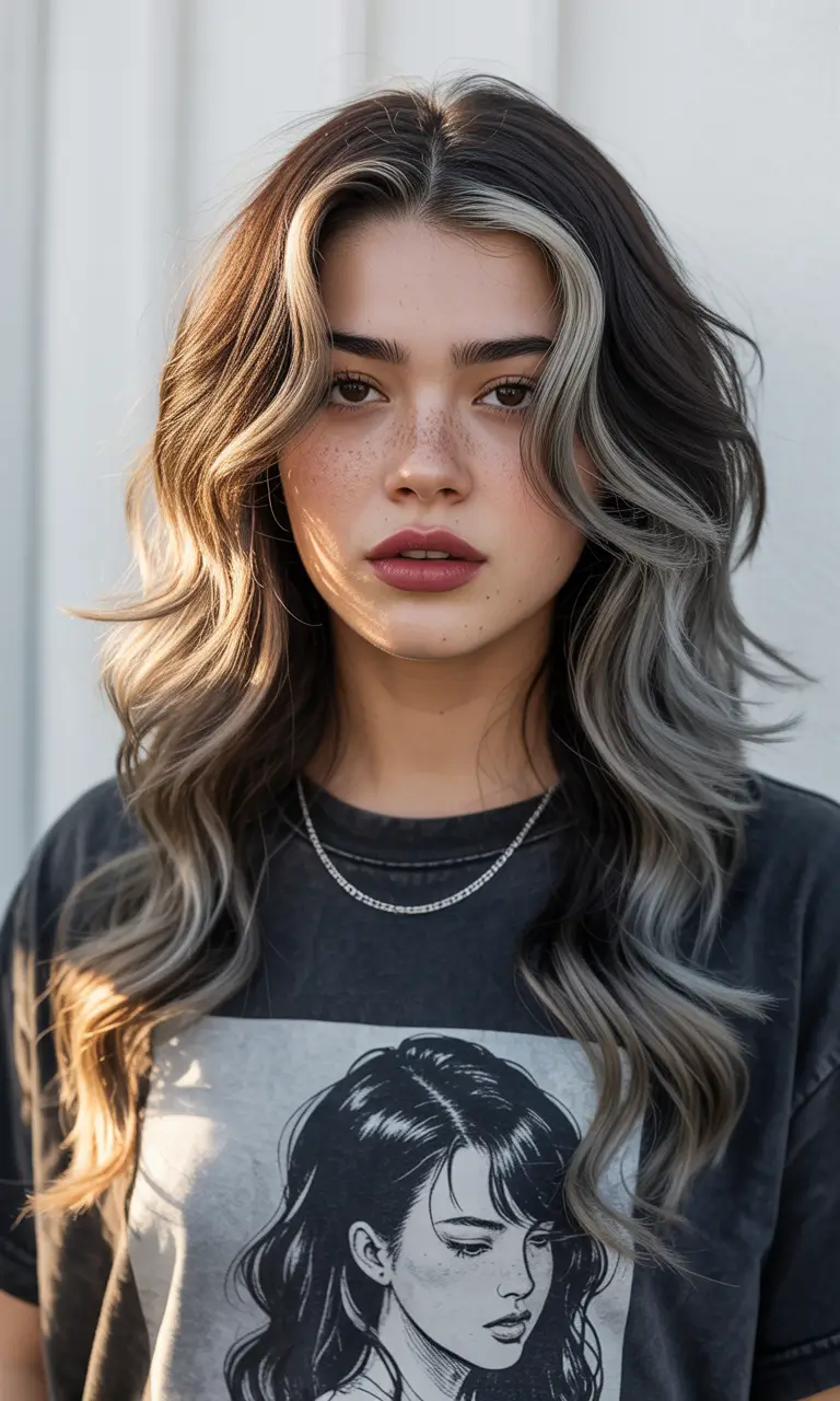 hair color ideas 2026 silver shadow framing