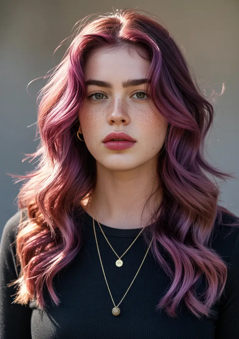 hair color ideas 2026 vivid berry plum