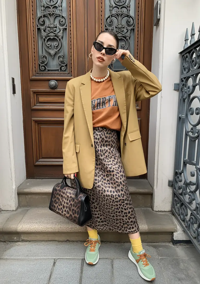 outfits ideas 2026 Leopard Luxe Street Mix