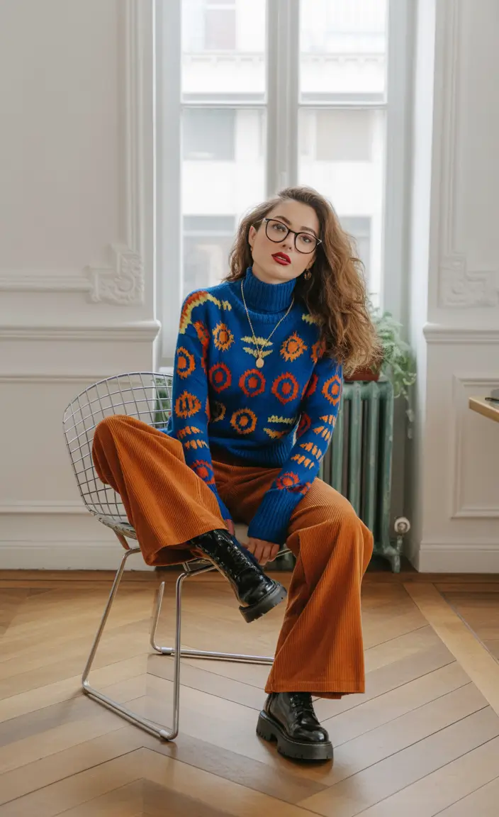 outfits ideas 2026 Retro Knit Comeback