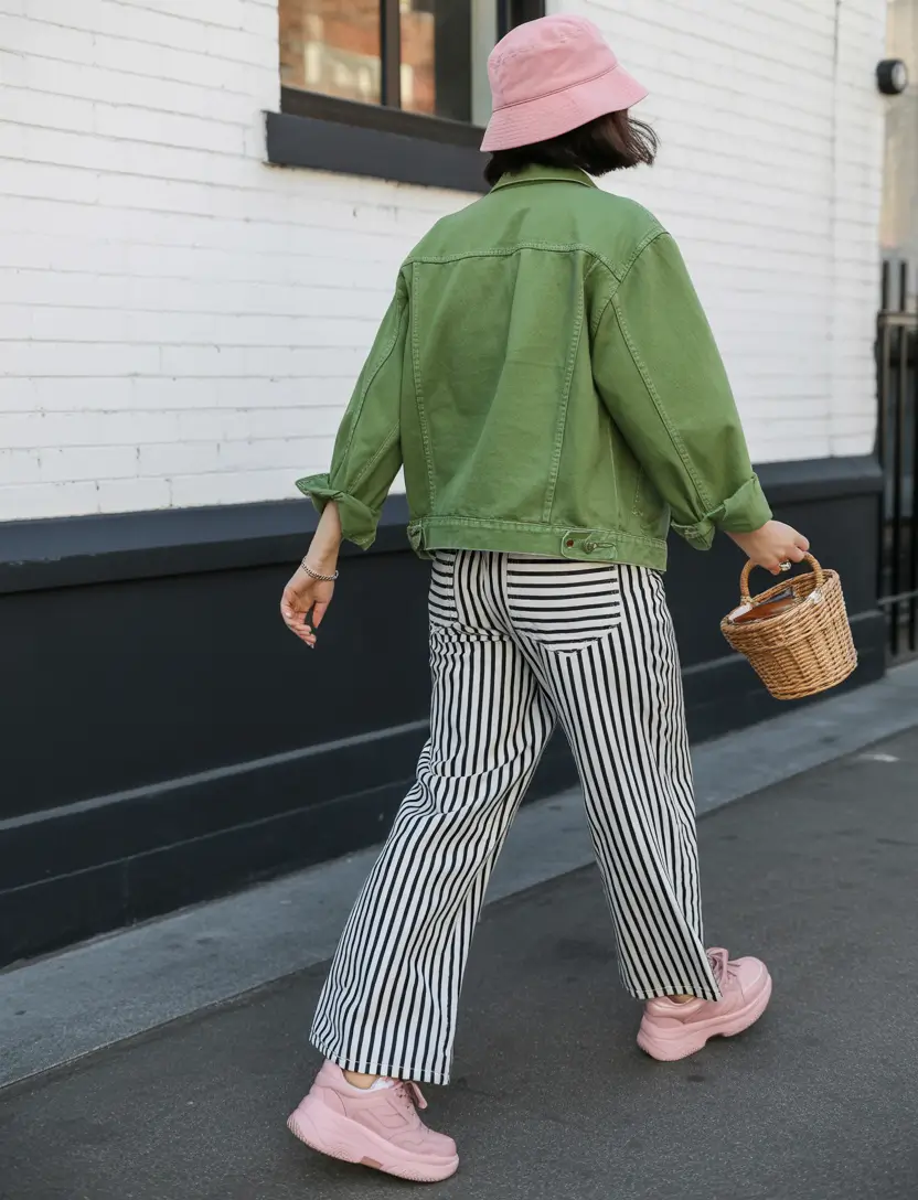 outfits ideas 2026 Green Energy and Pink Play