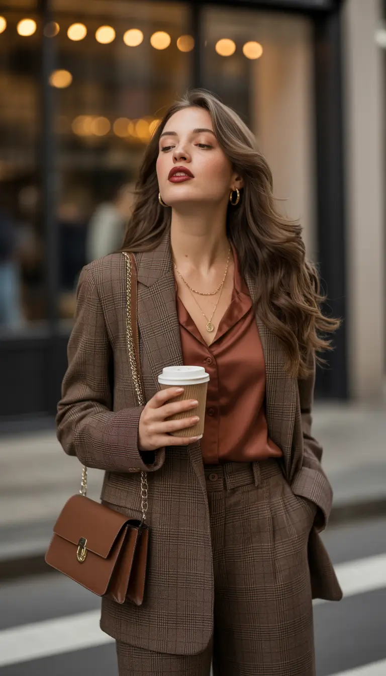 old money outfits winter Tailored Browns and City Lights