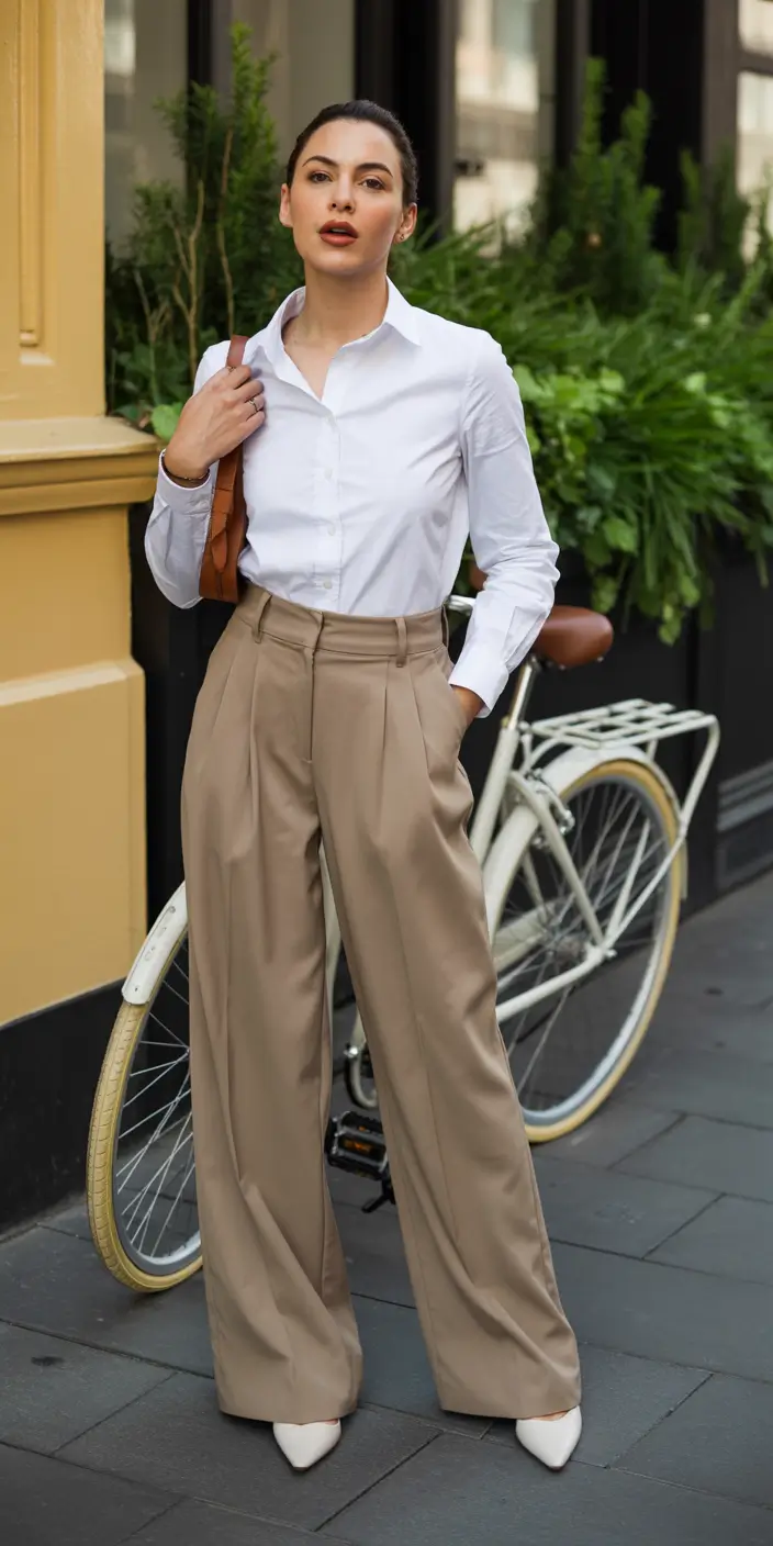 old money outfits summer City Classic with a Bicycle