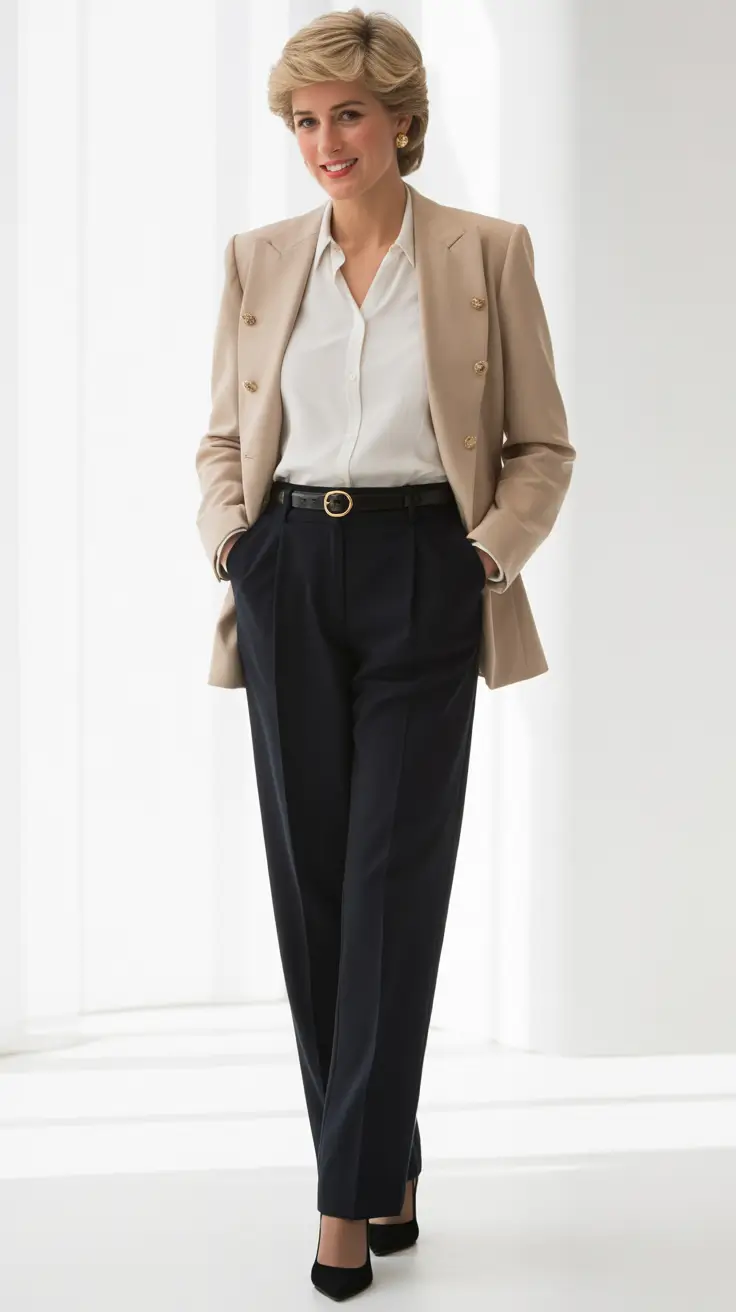 old money outfits woman Effortless Grace in Neutrals