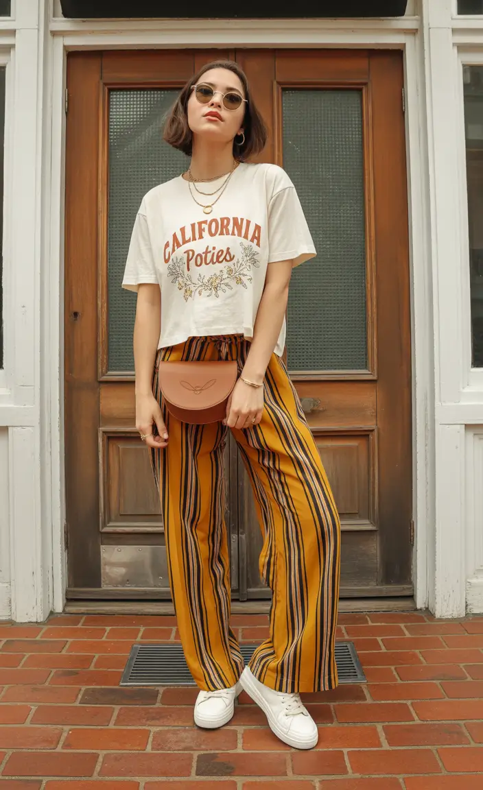 Simple everyday outfits 2026 California Retro Ease in Warm Street Colors