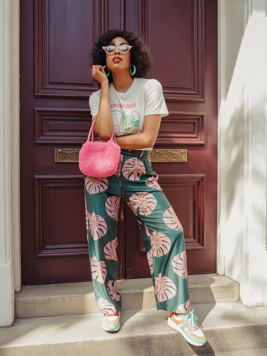 fashion outfits Bold Prints And Playful Street Energy