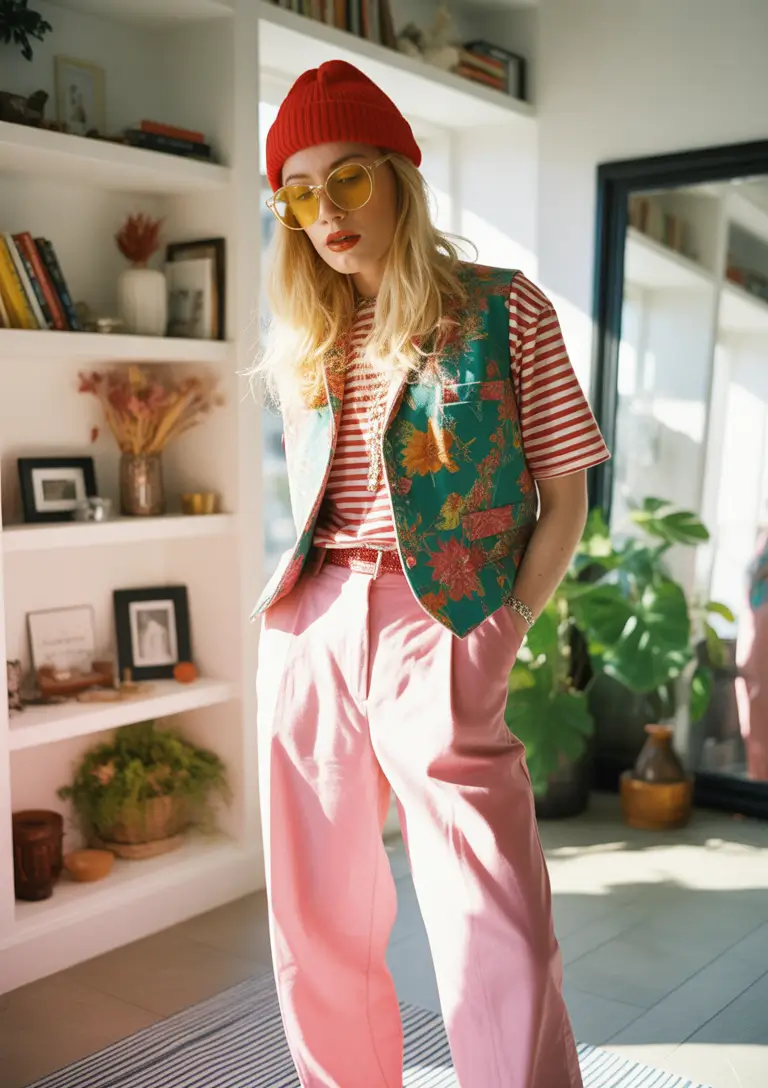 Stylish fashion outfits inspo 2026 Eclectic Color Layering