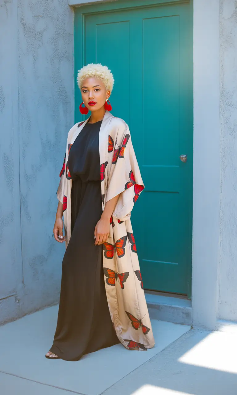 Stylish fashion outfits inspo 2026 Soft Glam Kimono Flow