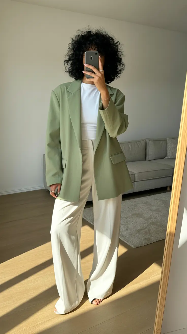 office-outfits-women-mint-blazer-mornings