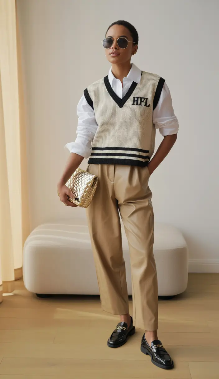 office-outfits-women-preppy-minimalism