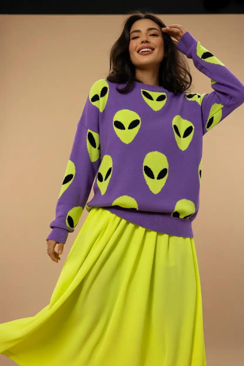 long maxi skirt outfits summer Neon Playfulness When Fashion Doesnt Take Itself Too Seriously