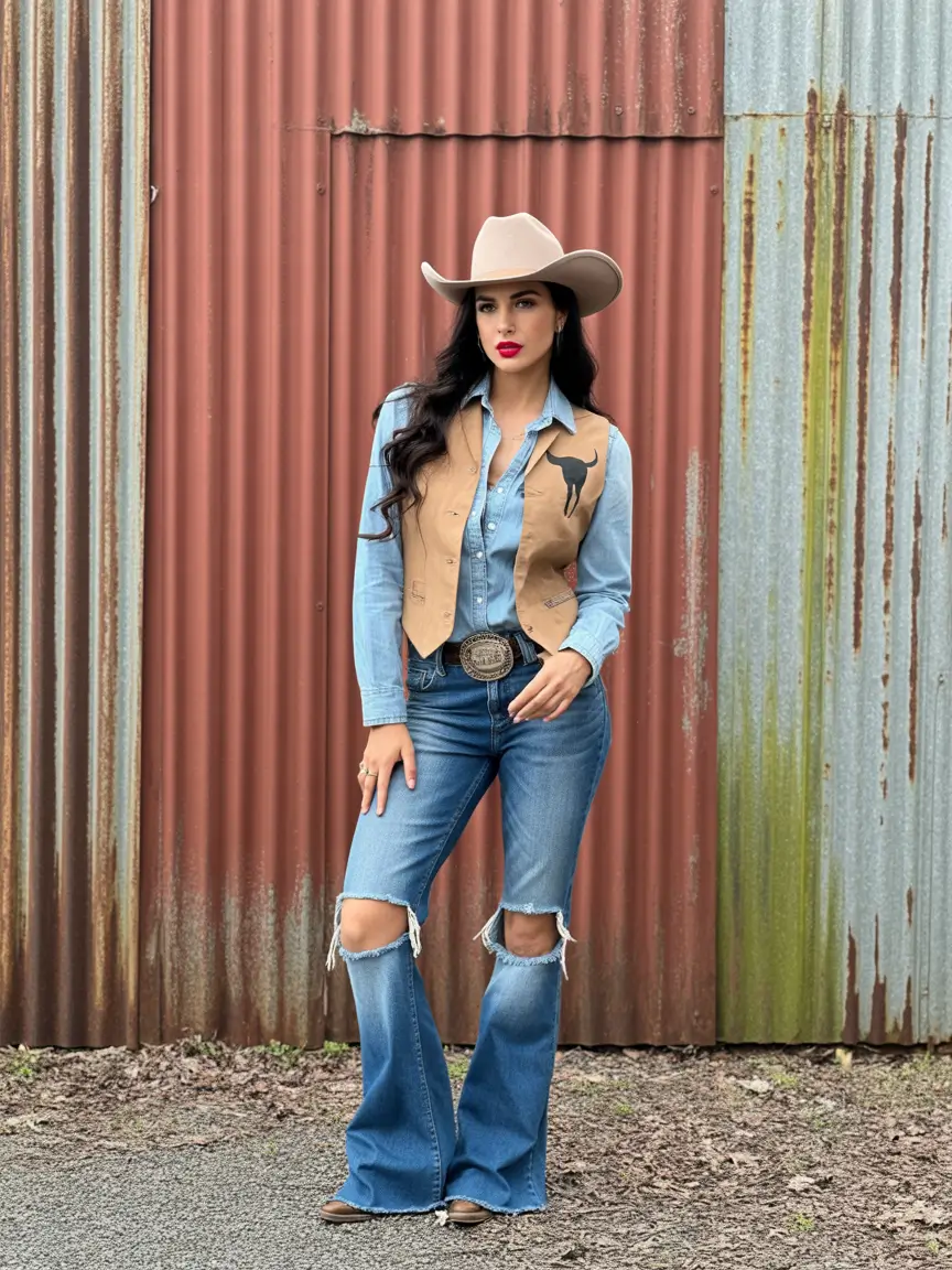 rodeo outfits Denim Rodeo Revival