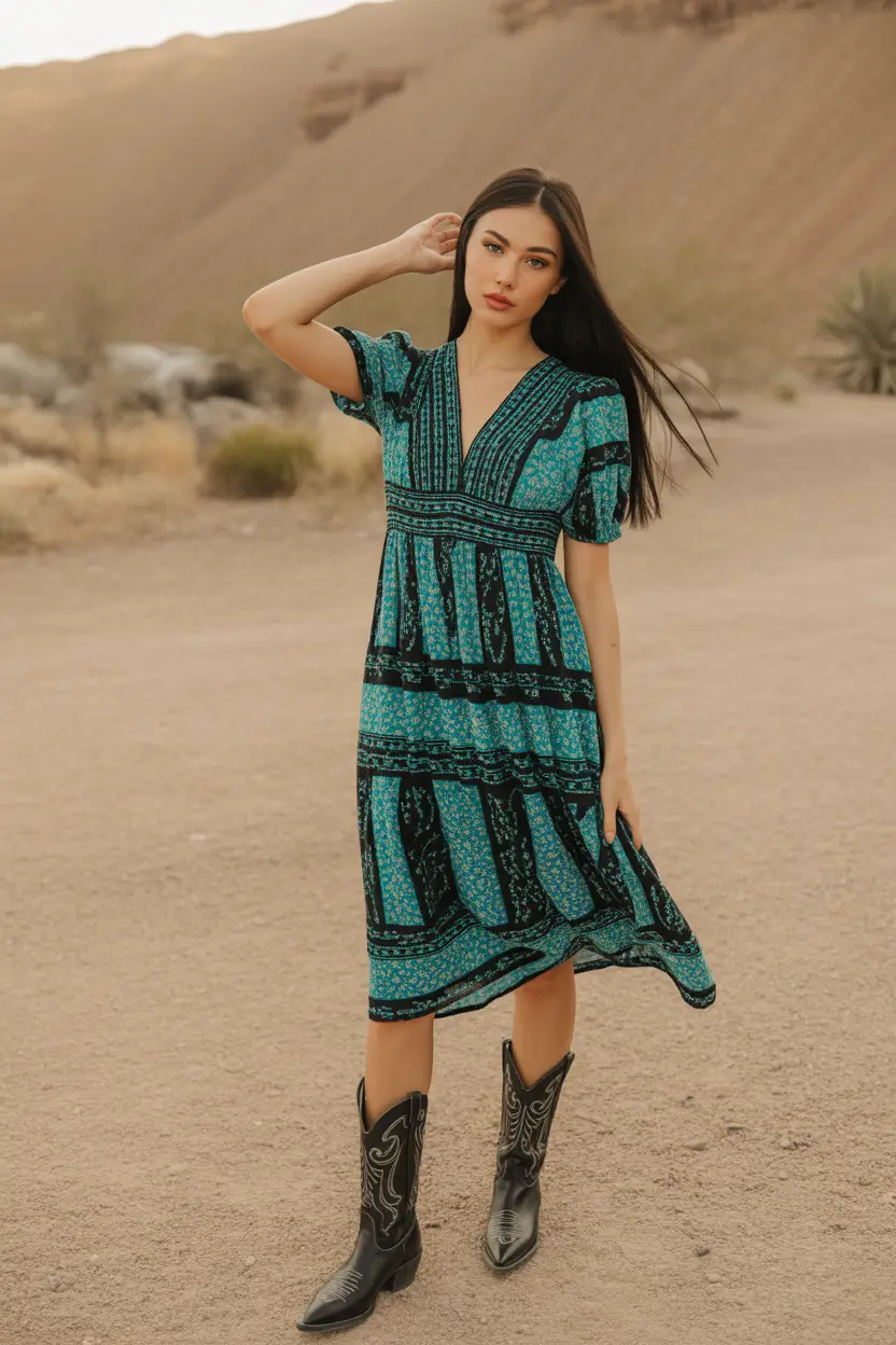 rodeo outfits Desert Turquoise Dream