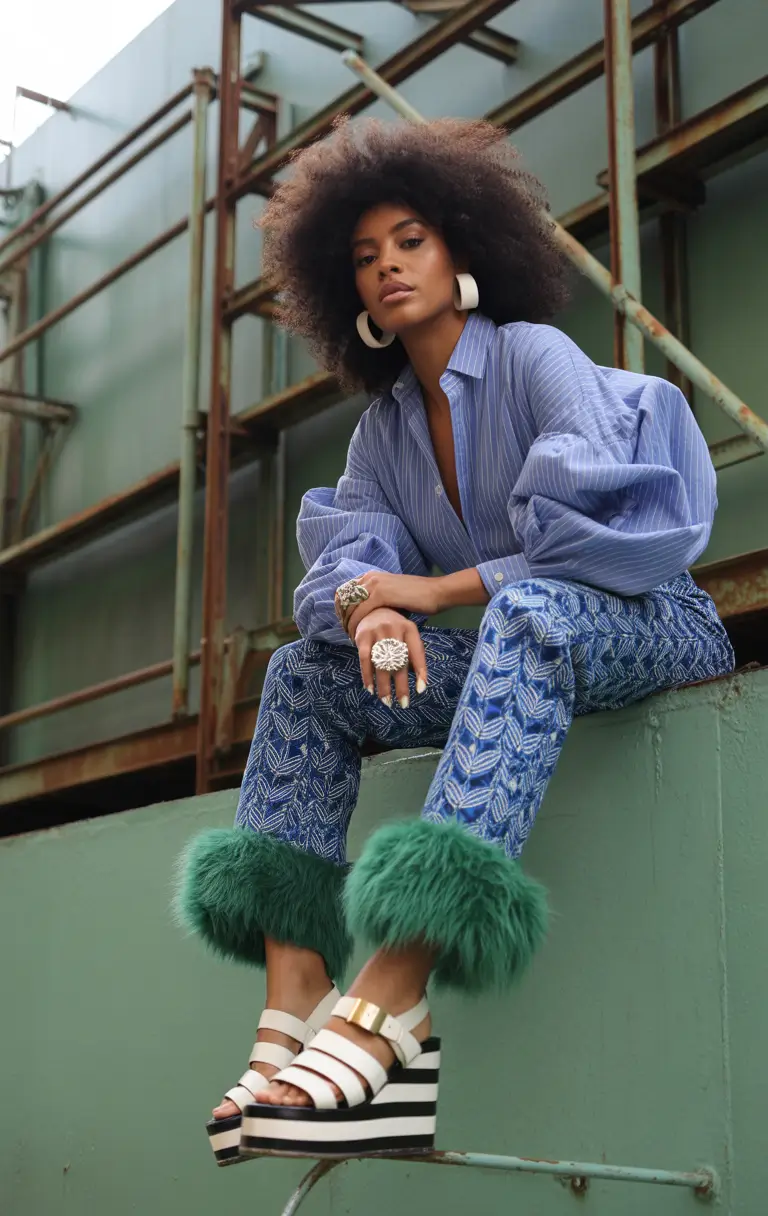 brunch outfits baddie Statement Volume and Textures for a Bold Brunch Look