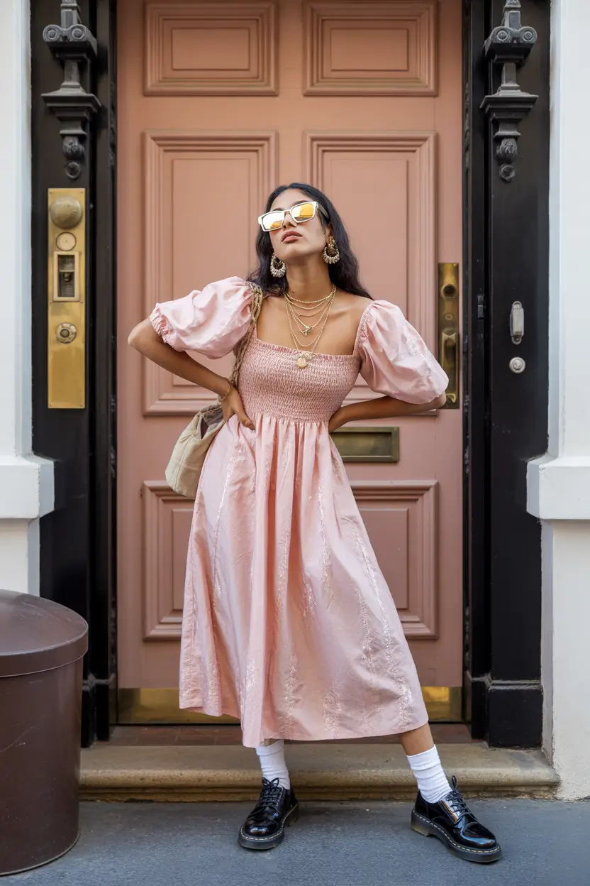 brunch outfits baddie Romantic Pink with an Unexpected Edge